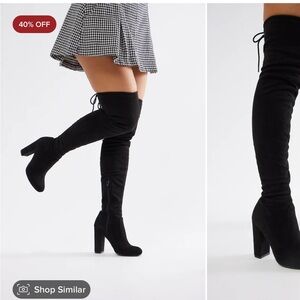 Fashion Nova pretty in thigh high boots size 7.5